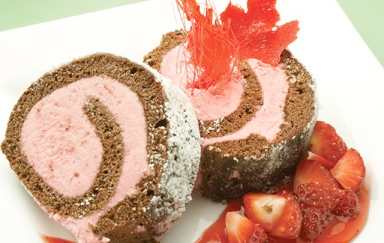 Raspberry Roulade