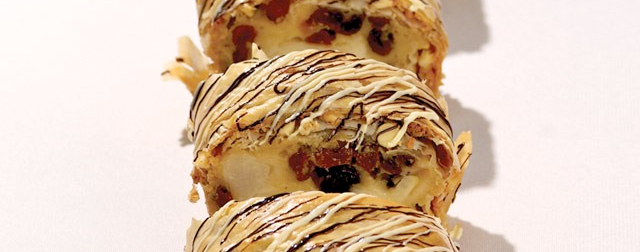 Pear Amaretti Strudel