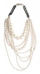 Multi-strand pearl necklace