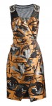 Print Simon Chang dress with mesh strap