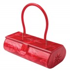 Scarlet lucite evening bag