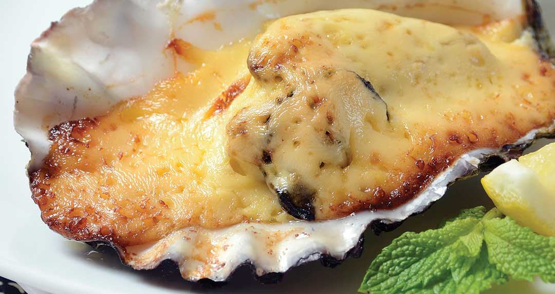 Baked Oysters by Chef/owner Don Hoang, Meiji Sushi