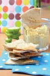 Hummus with Toasted Garlic Pita Chips by Chef/owner Wendy Murray of The Underground Café