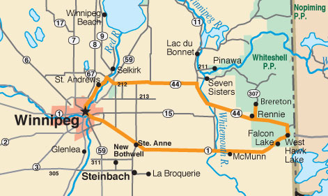 Map - Southeastern Manitoba