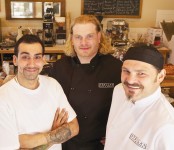 From left to right: Bakery Chef Roland Gregoire, Executive Kitchen Manager Derek Pauls and Executive Chef Johnny Goletz.