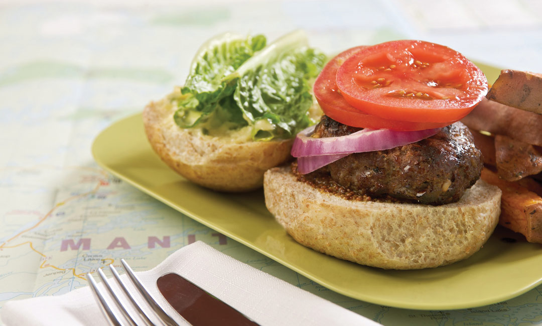 Bison Burger by Chef Beth McWilliam of Fresh Café