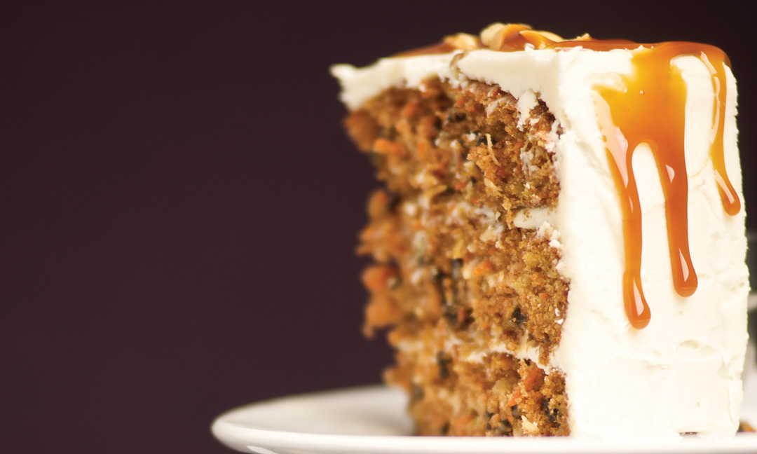 Carrot Cake with Maple Cream Cheese Icing by Chef Gord Harris of Prairie Ink Restaurant and Bakery