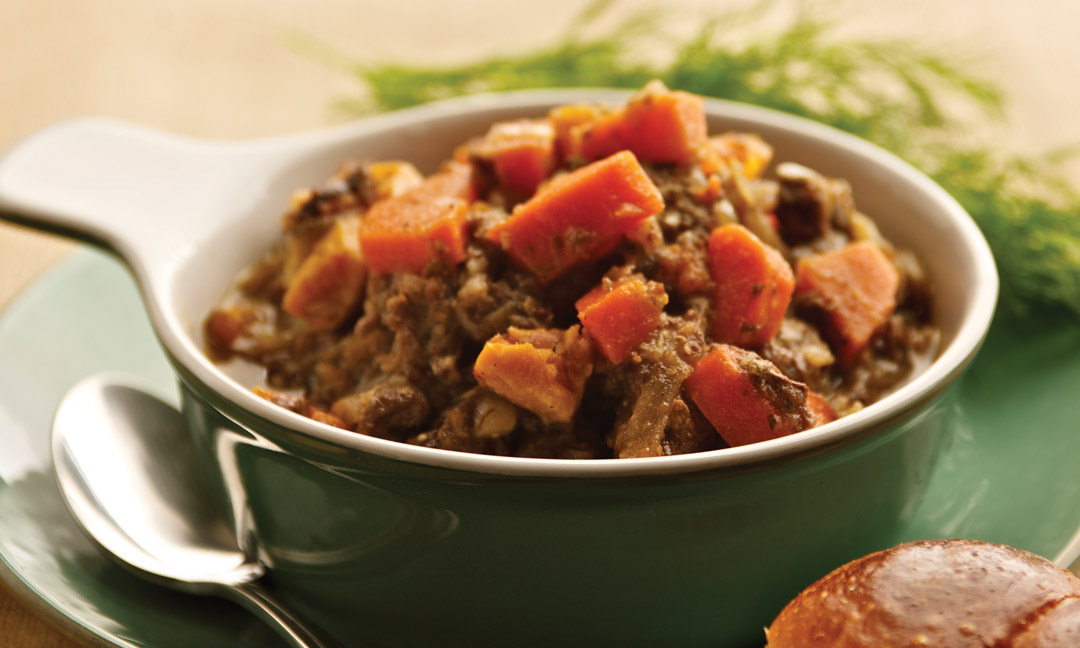 Manitoba Bison Stew by Chef Talia Syrie of The Tallest Poppy