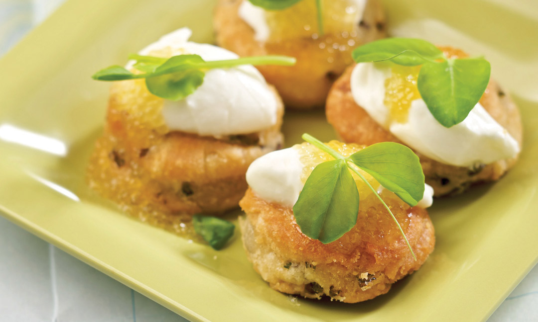 Northern Pike Caviar Bannock Blinis