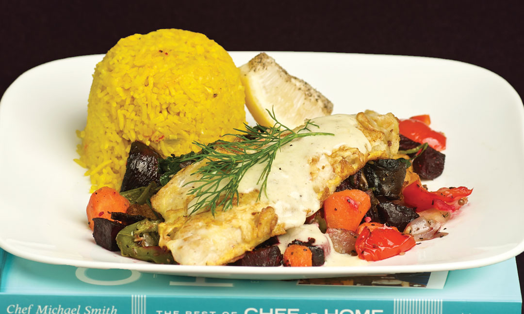 Pickerel with Dill Cream Sauce