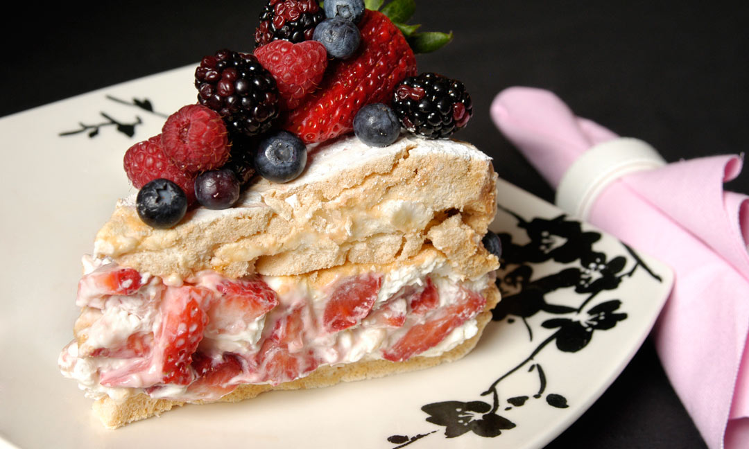 Strawberry Pavlova Pastry by Chef Melissa Buiskool-Leeuwma of Baked Expectations