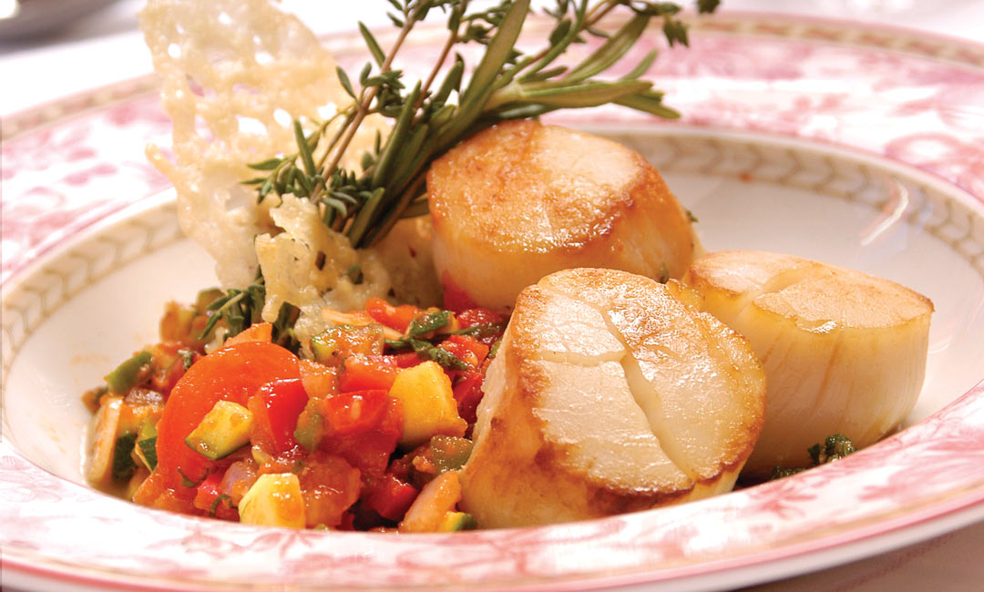 Ratatouille with Jumbo Seared Scallops