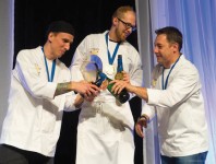 Gold Medal Plates winners: Jamie Snow, östen Rice and Michael Schafer; photo by Dan Harper Photography