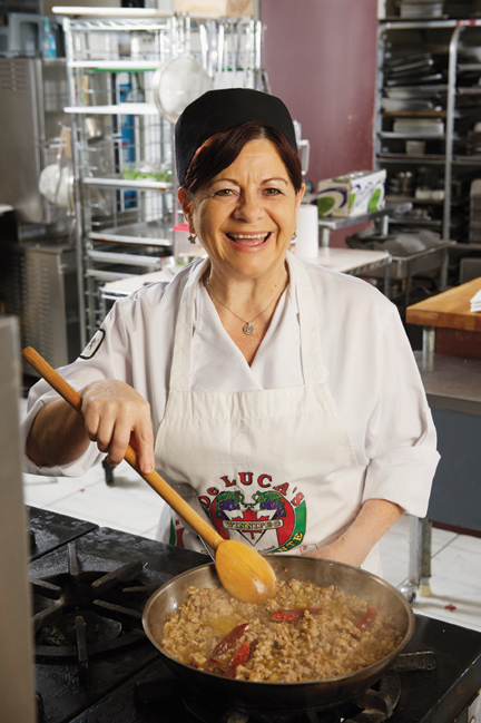 Chef Anna Paganelli of De Luca's Cooking School