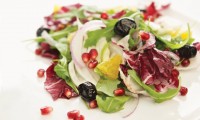 Fennel, Arugula and Radicchio Salad with Oil-cured Olives by Chef Anna Paganelli of De Luca’s Cooking School