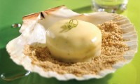 Deconstructed, Frozen Key Lime Tart with Tequila Mint Syrup
