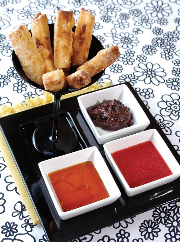 Dessert Fries, Dipping Sauce Trio