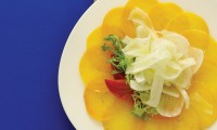Golden Beet Carpaccio with Fennel Salad by Chef Barry Saunders of The Current