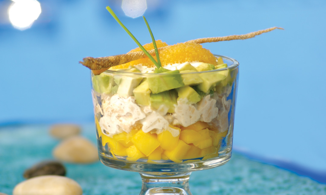 Trout Trifle with Horseradish Dressing by Chef Barry Saunders of The Current