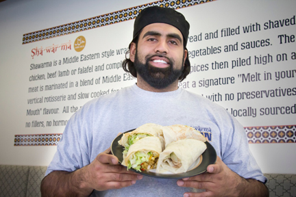 Obby Khan courtesy Shwarma Khan Obby Khan courtesy Shwarma Khan