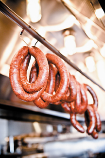 Sausages at Butcher & The Boar by Travis Anderson Sausages at Butcher & The Boar by Travis Anderson