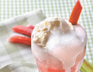 Rhubarb Floats