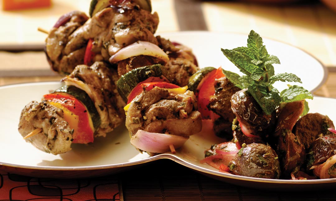 Turkey Herb Brochettes by Chef Geoff of Stevens Stephen & Andrews Food & Wine Shoppe