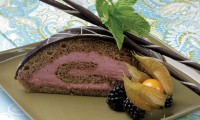 Raspberry Cinnamon Roulade by Chef Karen Nielsen of La Vieille Gare