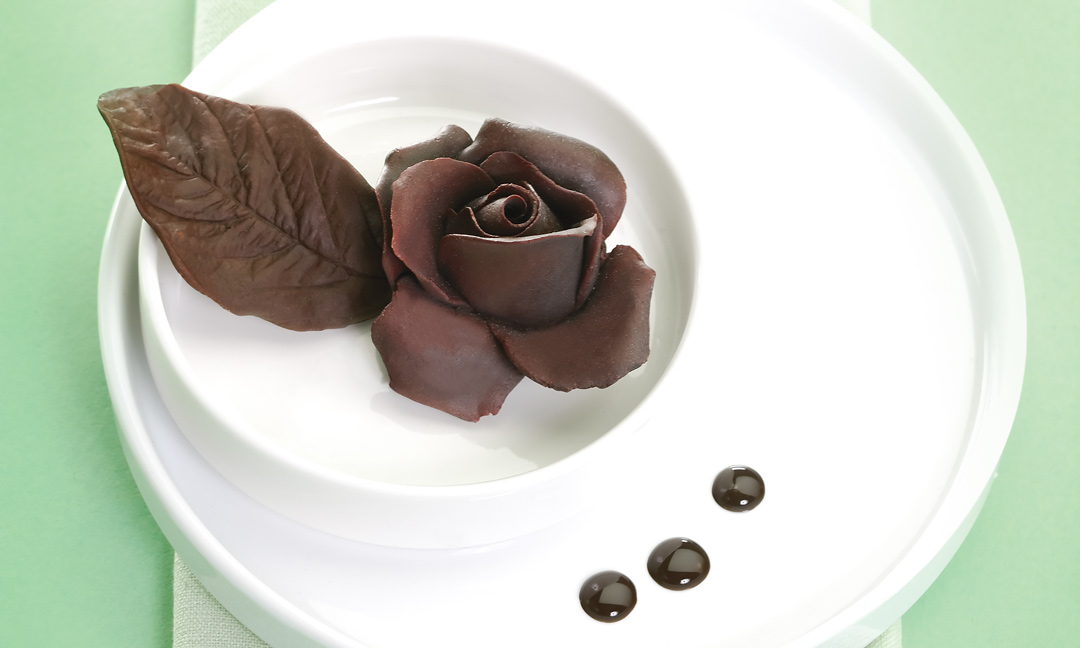 chocolate rose by Chef Helmut Mathae, Pastry instructor at Louis Riel Arts & Technology Centre