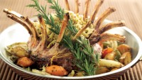 Crown Roast Rack of Lamb with Lemon Pepper Spaetzle by Chef Patrick Shrupka of Amici