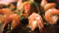 Lemon Garlic Prawns by Head Chef Geoff Stevens of Bonfire Bistro