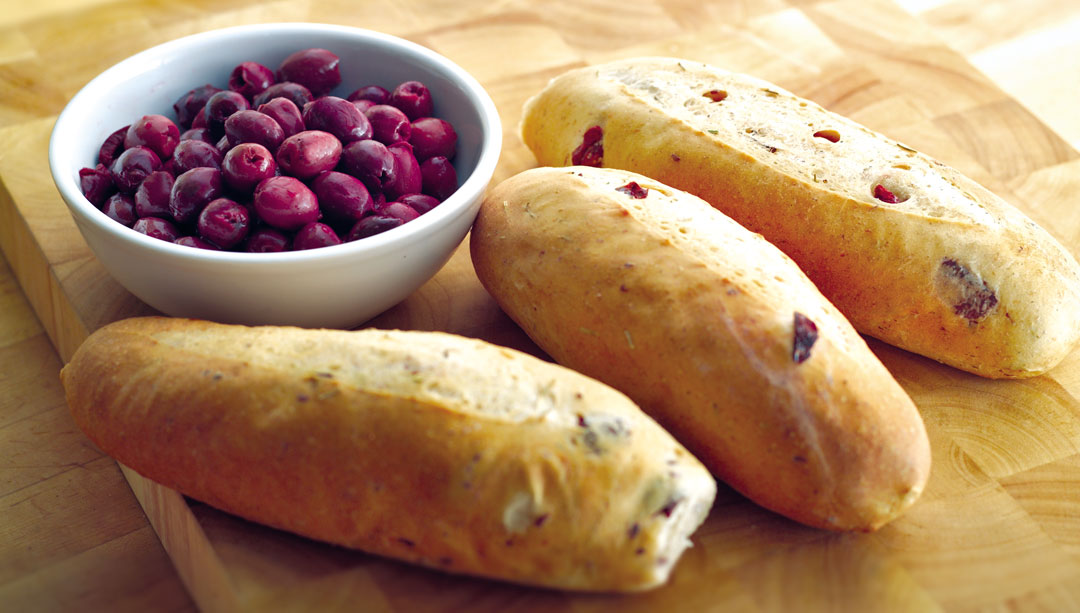 Olive Rosemary Baguettes