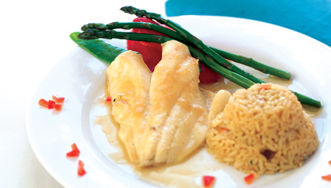 Orange Roughy with Scampi Sauce