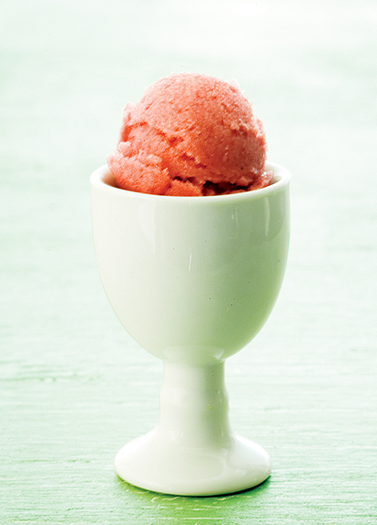 Strawberry Sorbet by Chef Lorna Murdoch of fusion grill