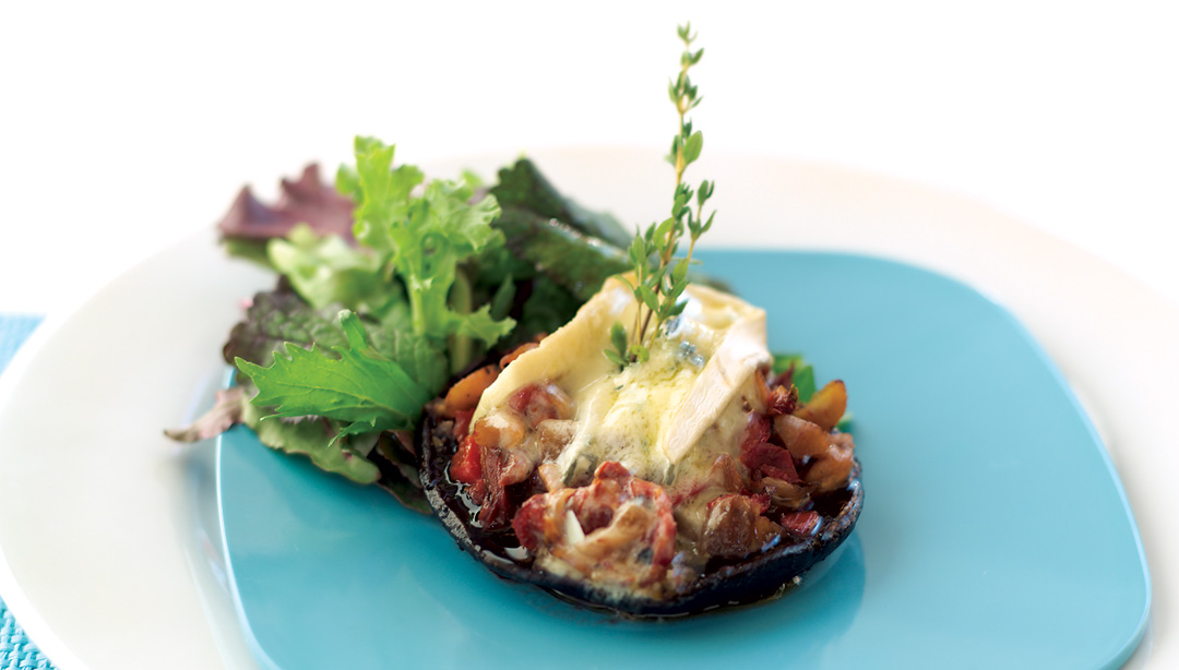 Stuffed Portobello Mushroom Appetizer by Chef Perry Scaletta of La Scala