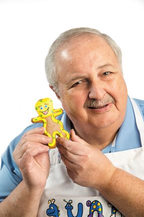 Hand Decorated Gingerbread People by Baker/owner Arthur Gunn, Gunn's Bakery