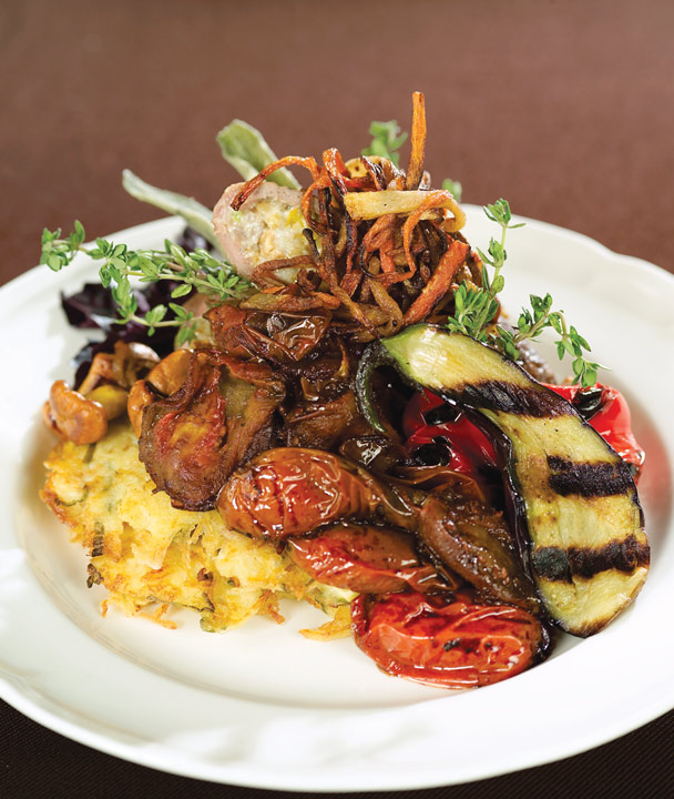 Stuffed Blade Steak with Blue Cheese, Mushrooms and Cashews by Clayton Hadaller of Pineridge Hollow