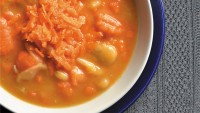 Carrot and Butter Bean Soup by Chef/owner Maria, Bernstein's Deli