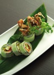 Green spider roll by Chef Cho Venevongsa of Wasabi On Broadway