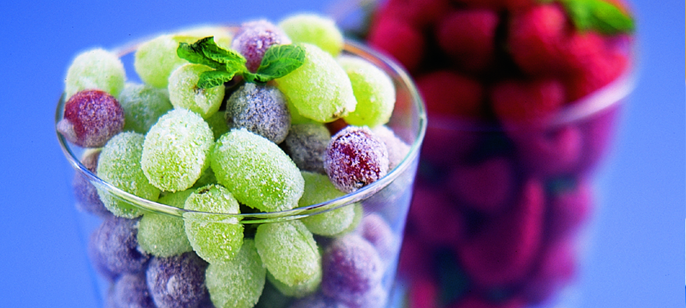 Sugared Grapes Centerpiece