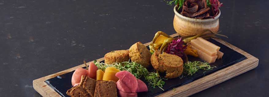 Baked Falafel Board and Beef Chips