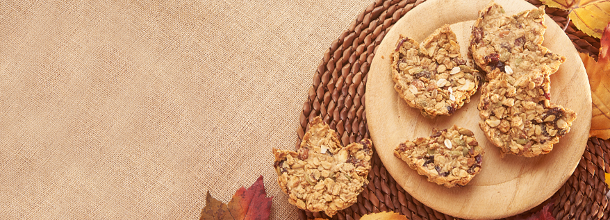 Granola Leaf Cookies