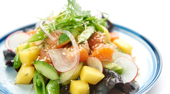 Organic Salmon Poke Salad