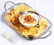 Salt and Vinegar Chips with Smoked Trout Dip