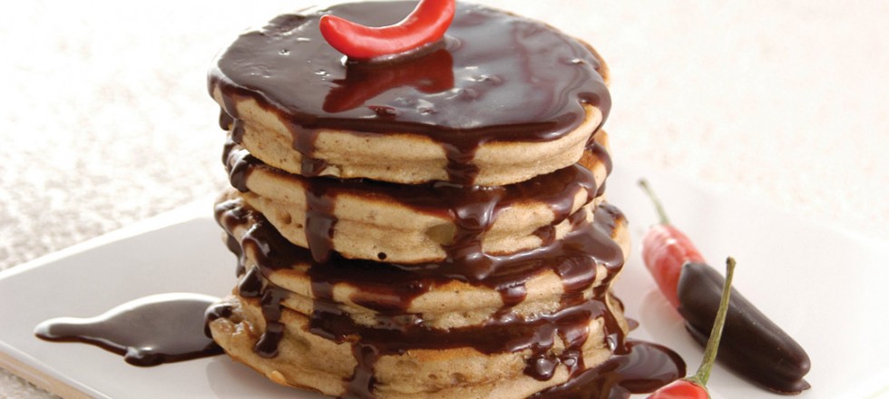 Ginger Pancakes With Chile Chocolate Sauce Ciao Winnipeg Ginger Pancakes With Chile Chocolate Sauce